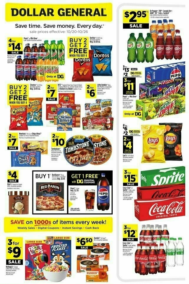 Dollar General Weekly Ad from October 20