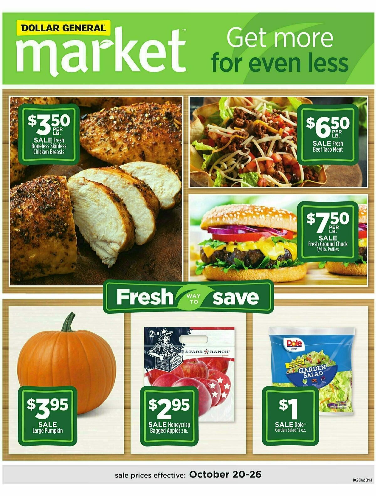 Dollar General Market Ad Weekly Ad from October 20