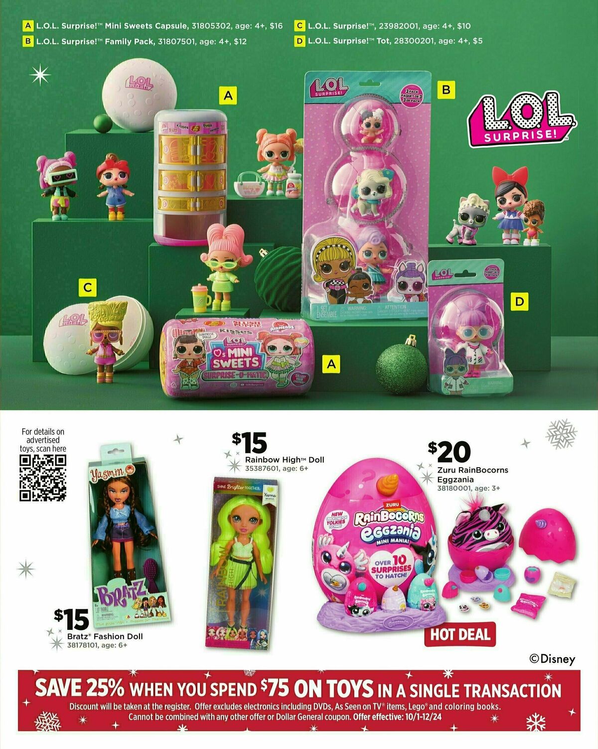 Dollar General Holiday Toy Book Weekly Ad from October 21