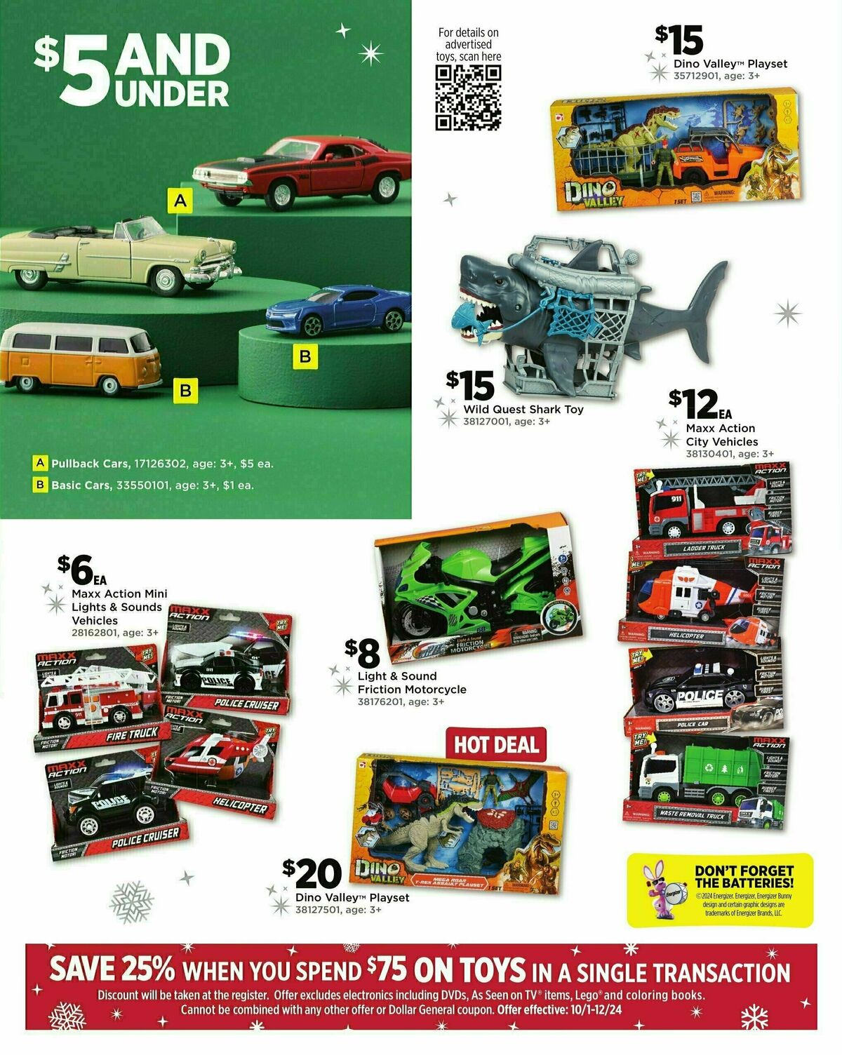 Dollar General Holiday Toy Book Weekly Ad from October 21