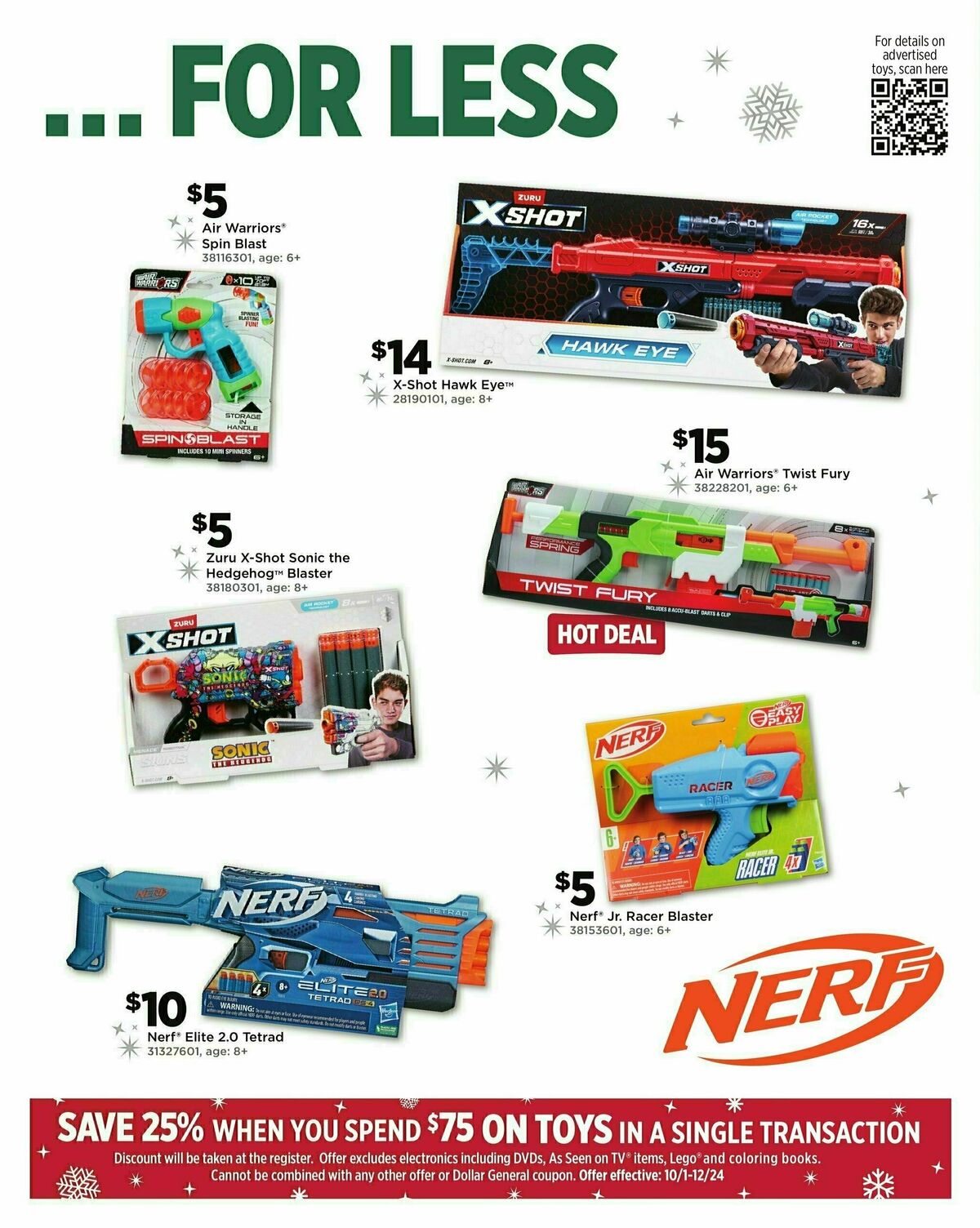 Dollar General Holiday Toy Book Weekly Ad from October 21