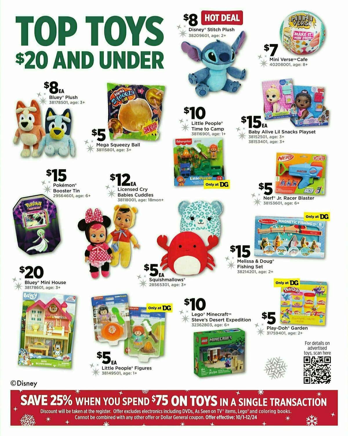 Dollar General Holiday Toy Book Weekly Ad from October 21