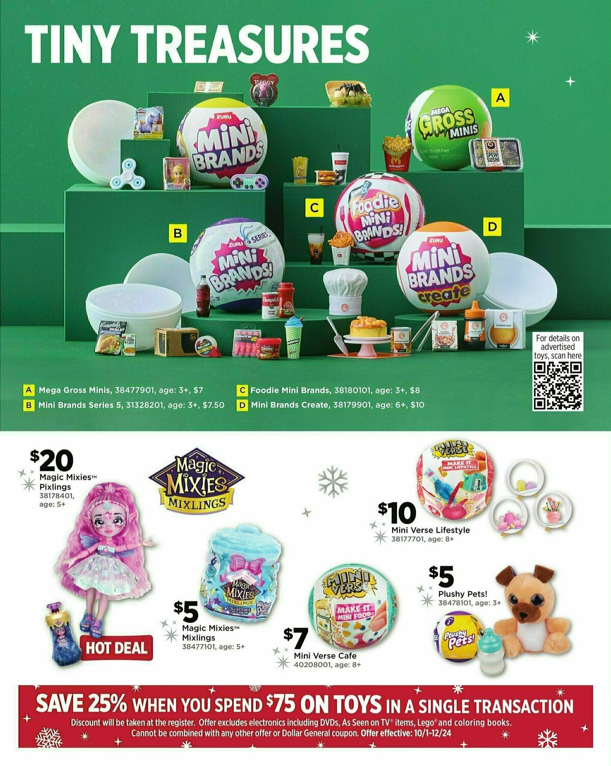 Dollar General Holiday Toy Book Weekly Ad from October 21