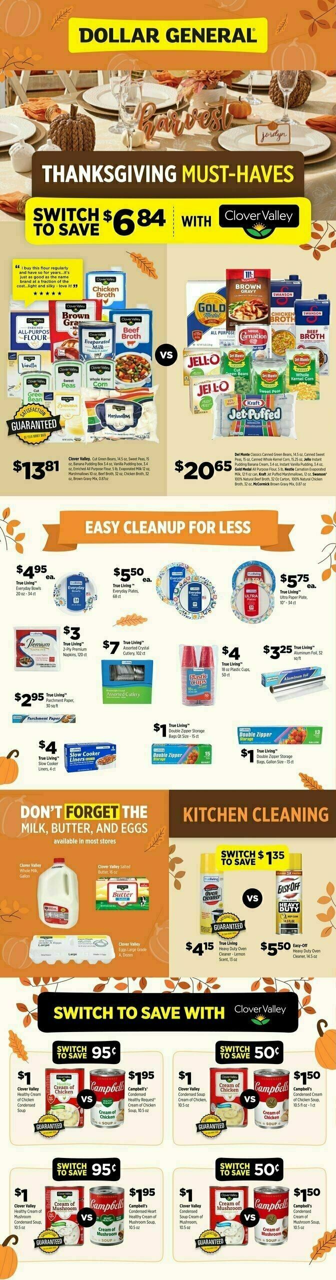 Dollar General DG Brands Monthly Flyer Weekly Ad from November 3