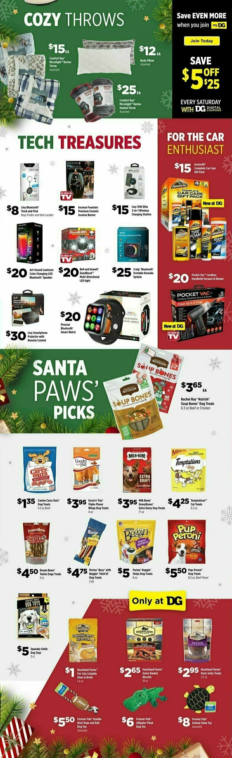 Dollar General Holiday Digital Gift Guide Weekly Ad from November 5