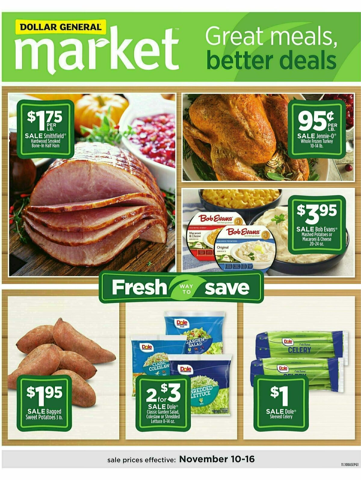 Dollar General Market Ad Weekly Ad from November 10