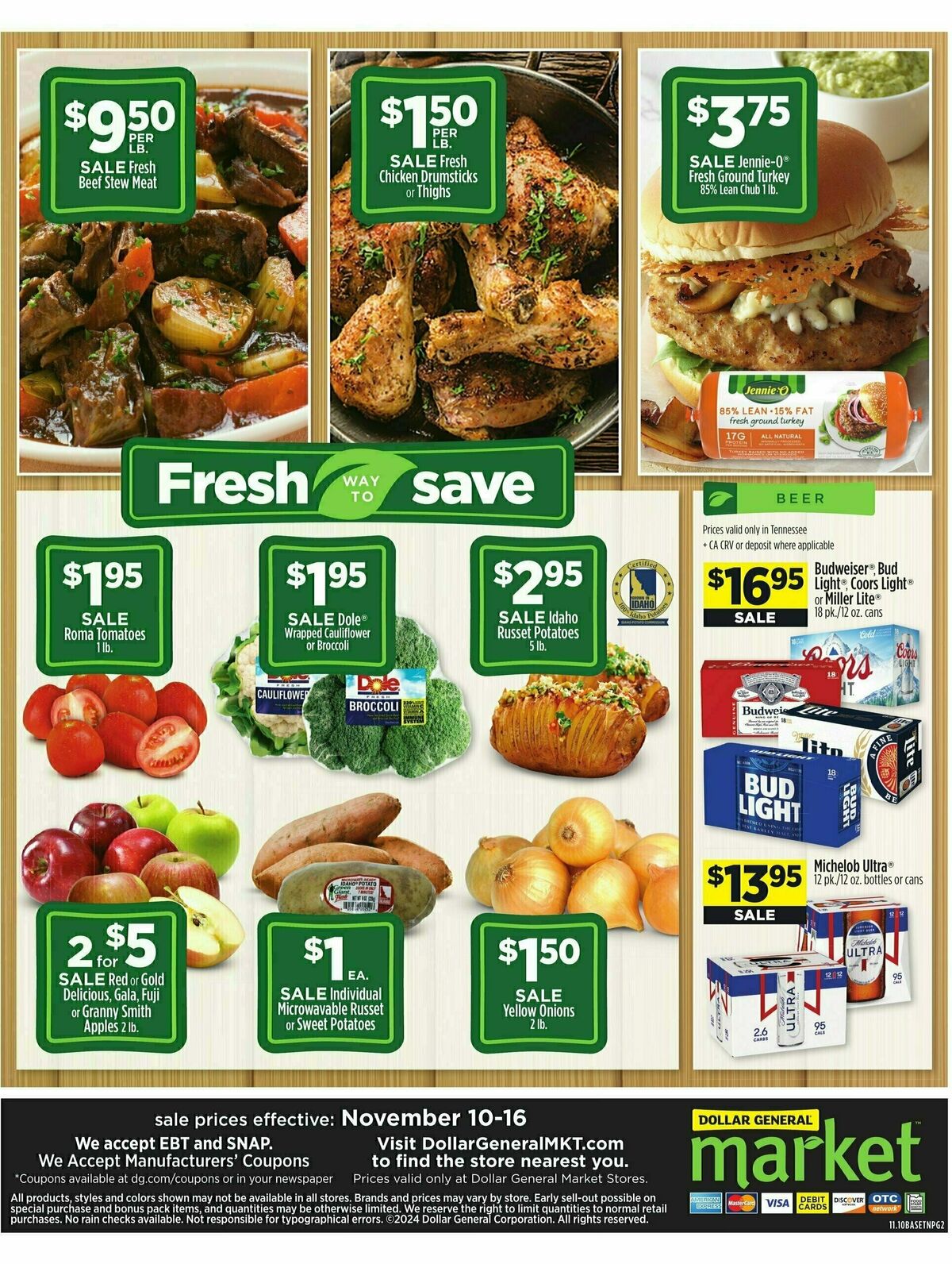 Dollar General Market Ad Weekly Ad from November 10