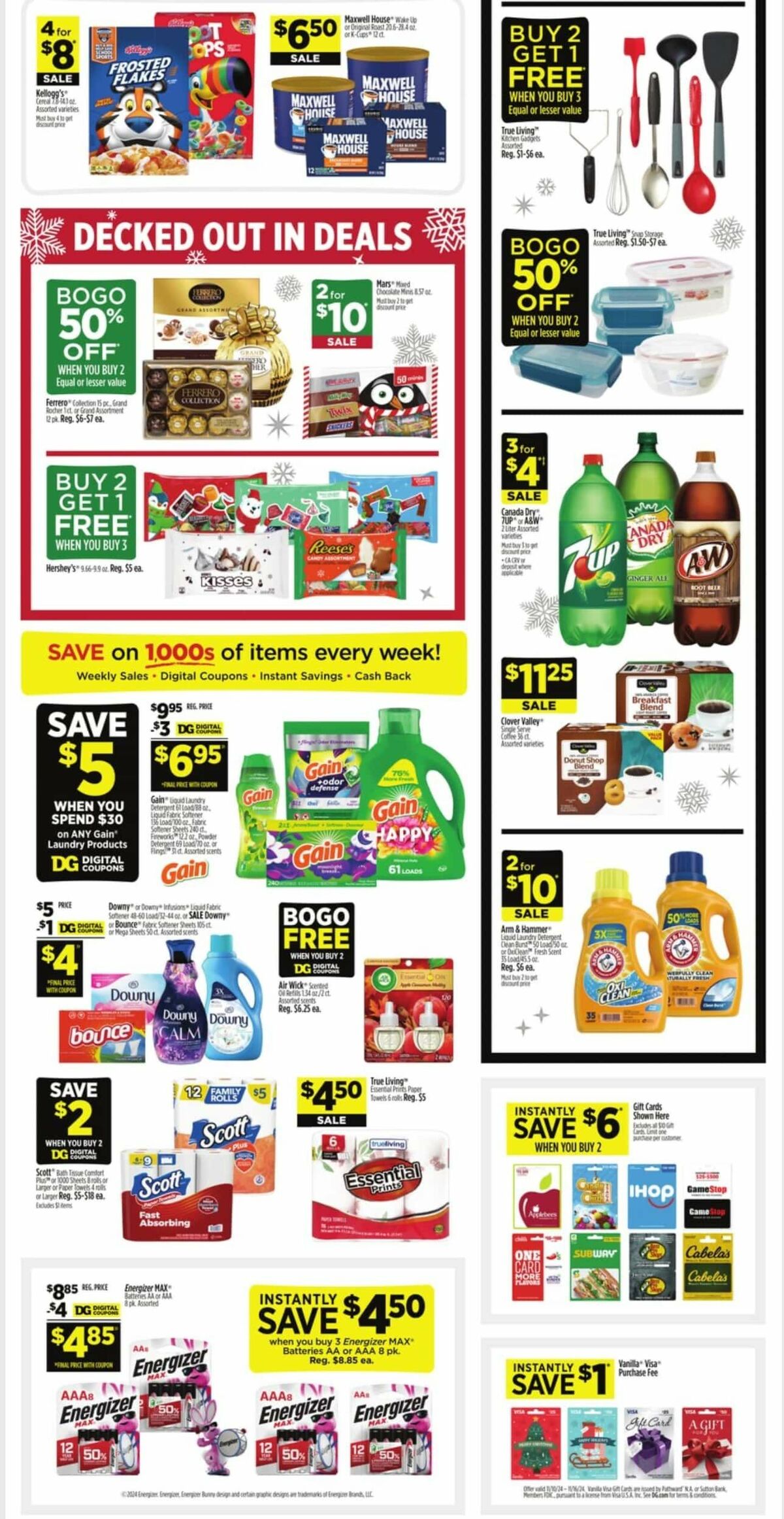 Dollar General Weekly Ad from November 10