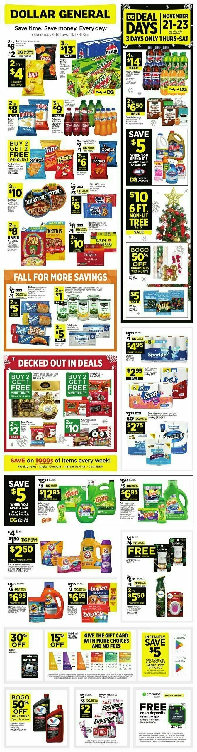 Dollar General Weekly Ad from November 17