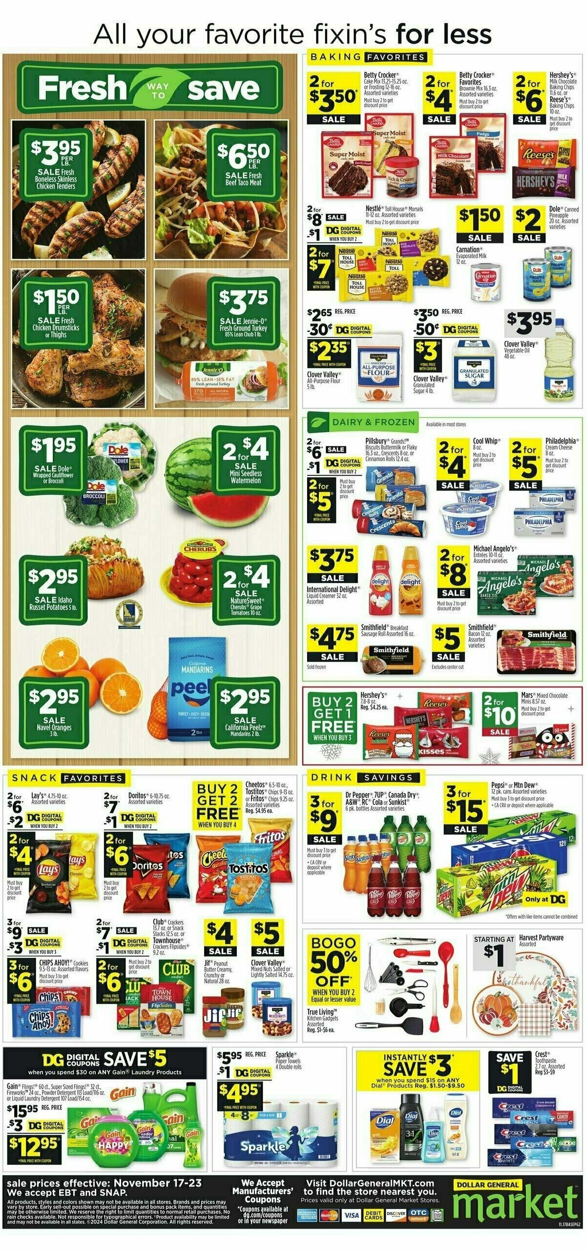 Dollar General Market Ad Weekly Ad from November 17