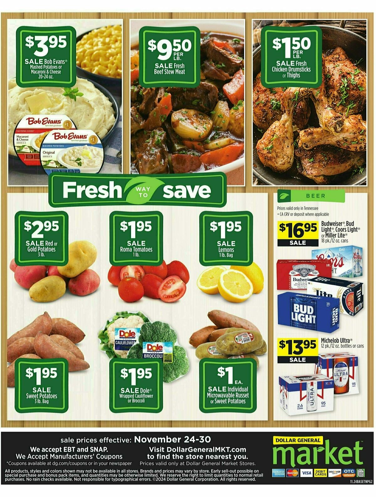 Dollar General Market Ad Weekly Ad from November 24