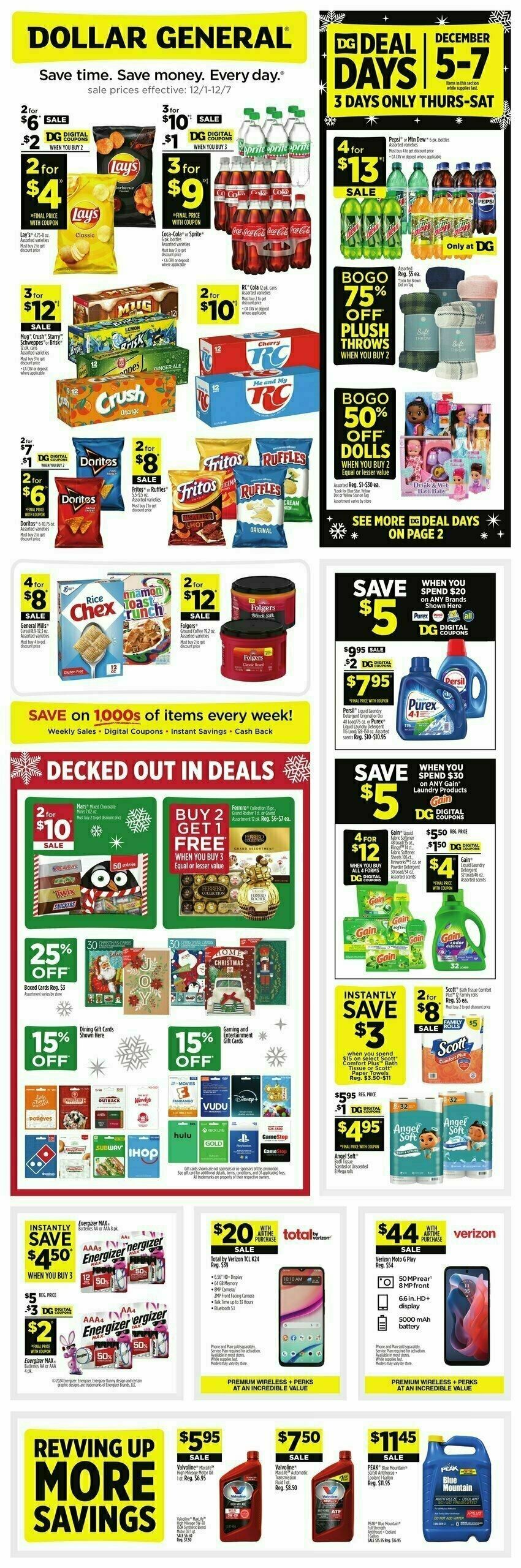 Dollar General Weekly Ad from December 1