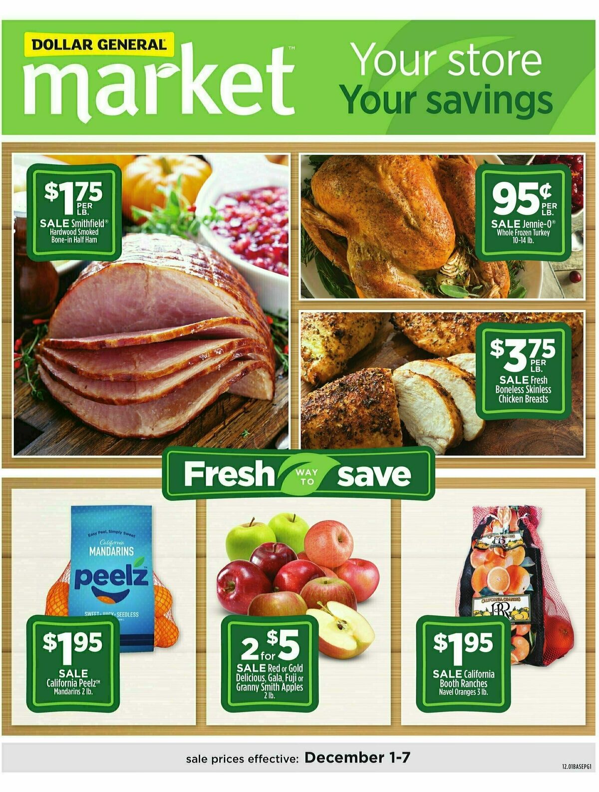 Dollar General Market Ad Weekly Ad from December 1