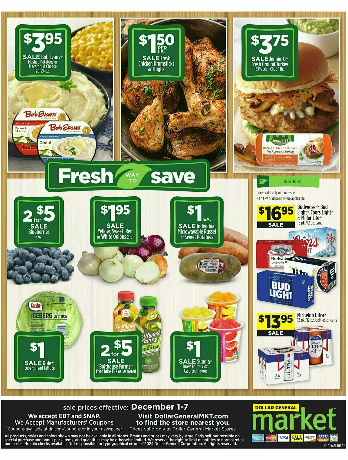 Dollar General Market Ad Weekly Ad from December 1