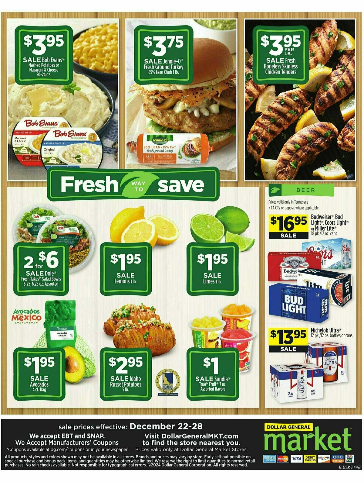 Dollar General Market Ad Weekly Ad from December 22