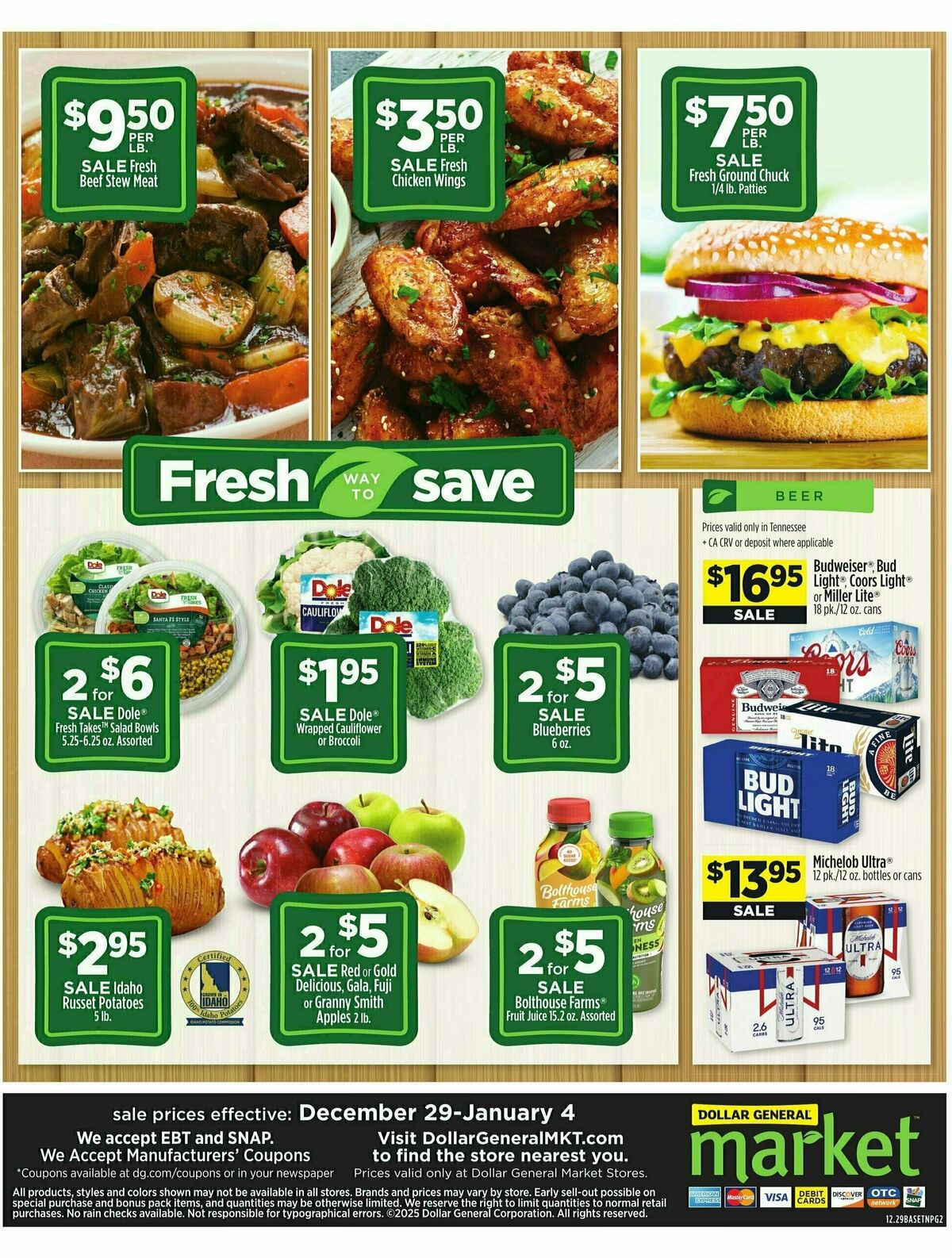 Dollar General Market Ad Weekly Ad from December 29