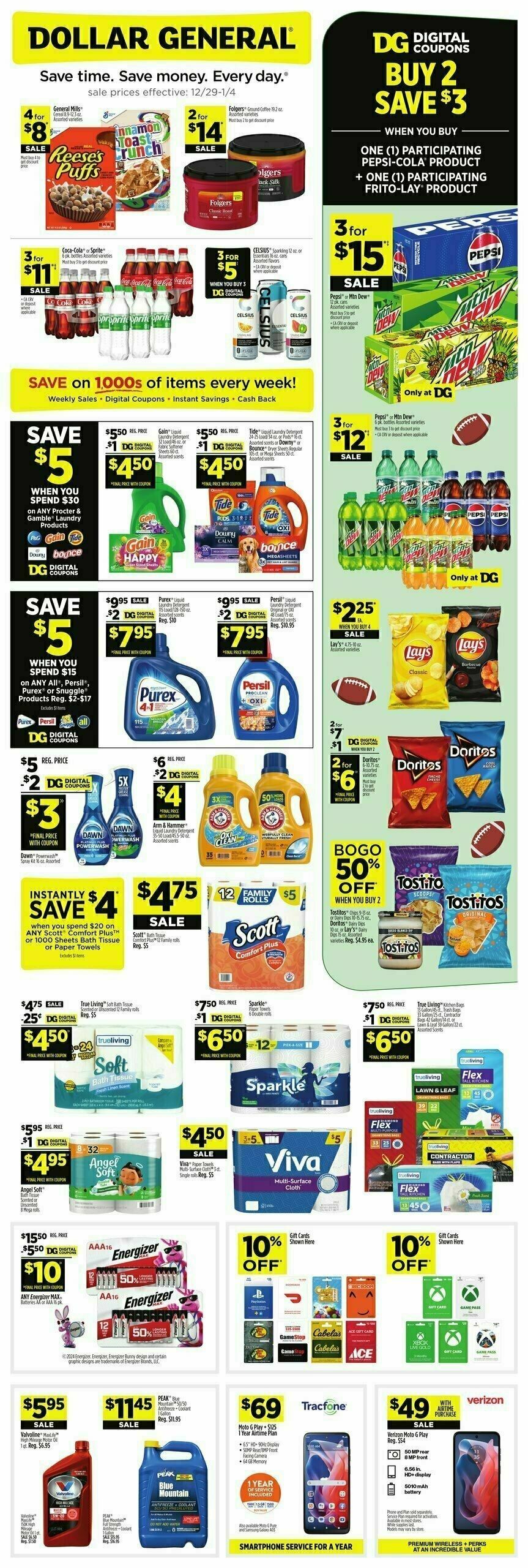 Dollar General Weekly Ad from December 29