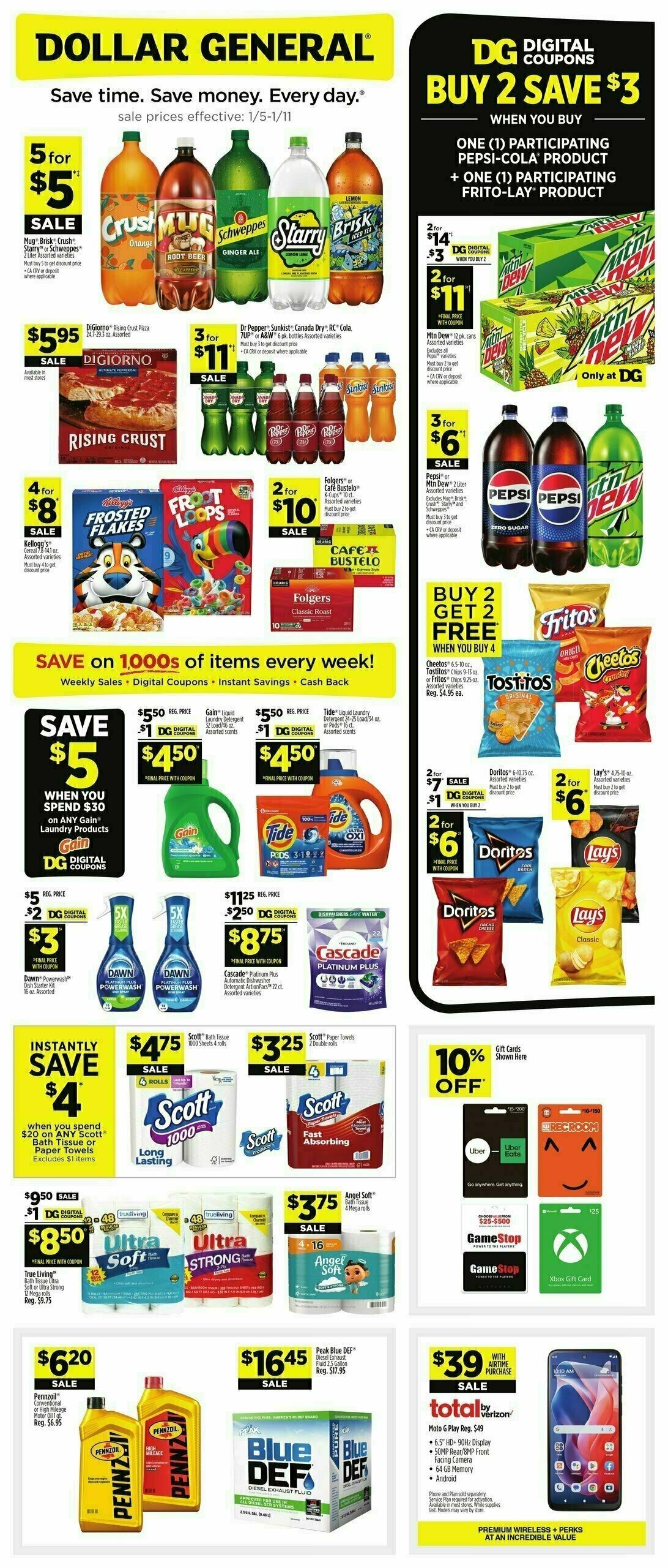 Dollar General Weekly Ad from January 5