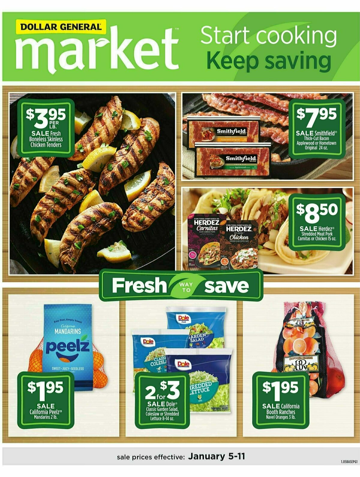 Dollar General Market Ad Weekly Ad from January 5