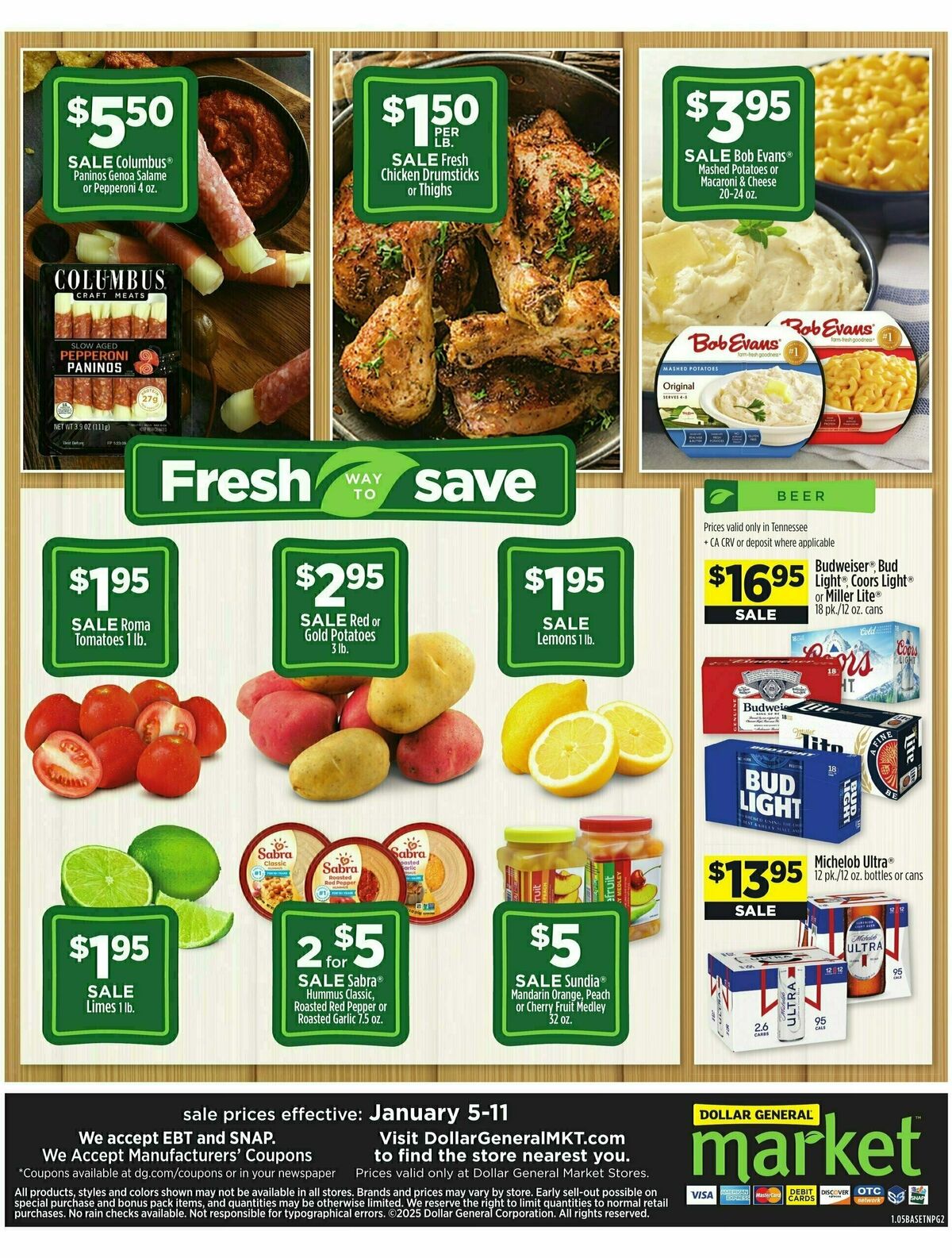 Dollar General Market Ad Weekly Ad from January 5