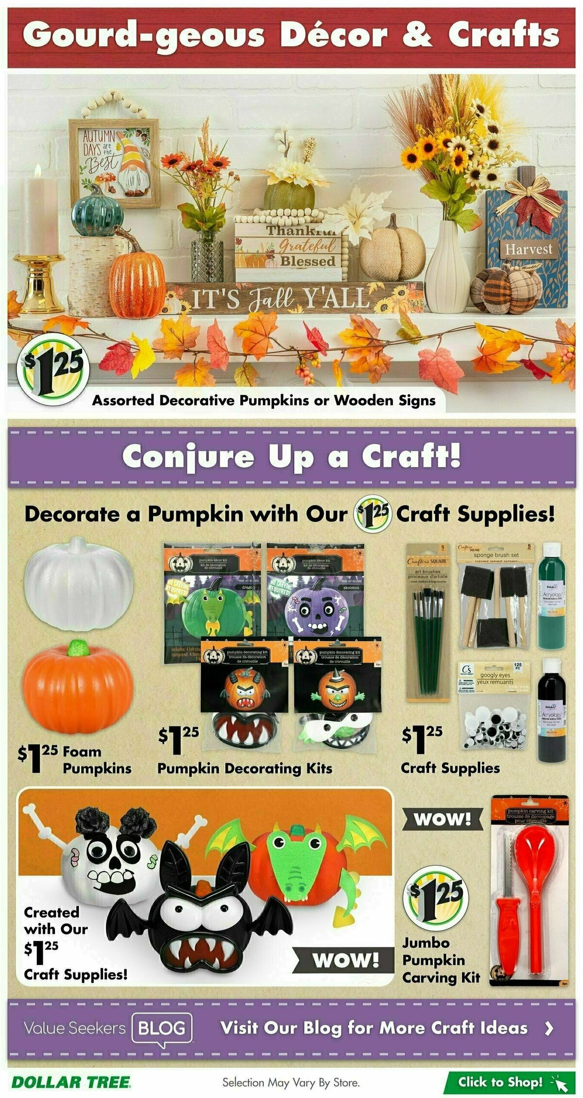 Dollar Tree Weekly Ad from October 1