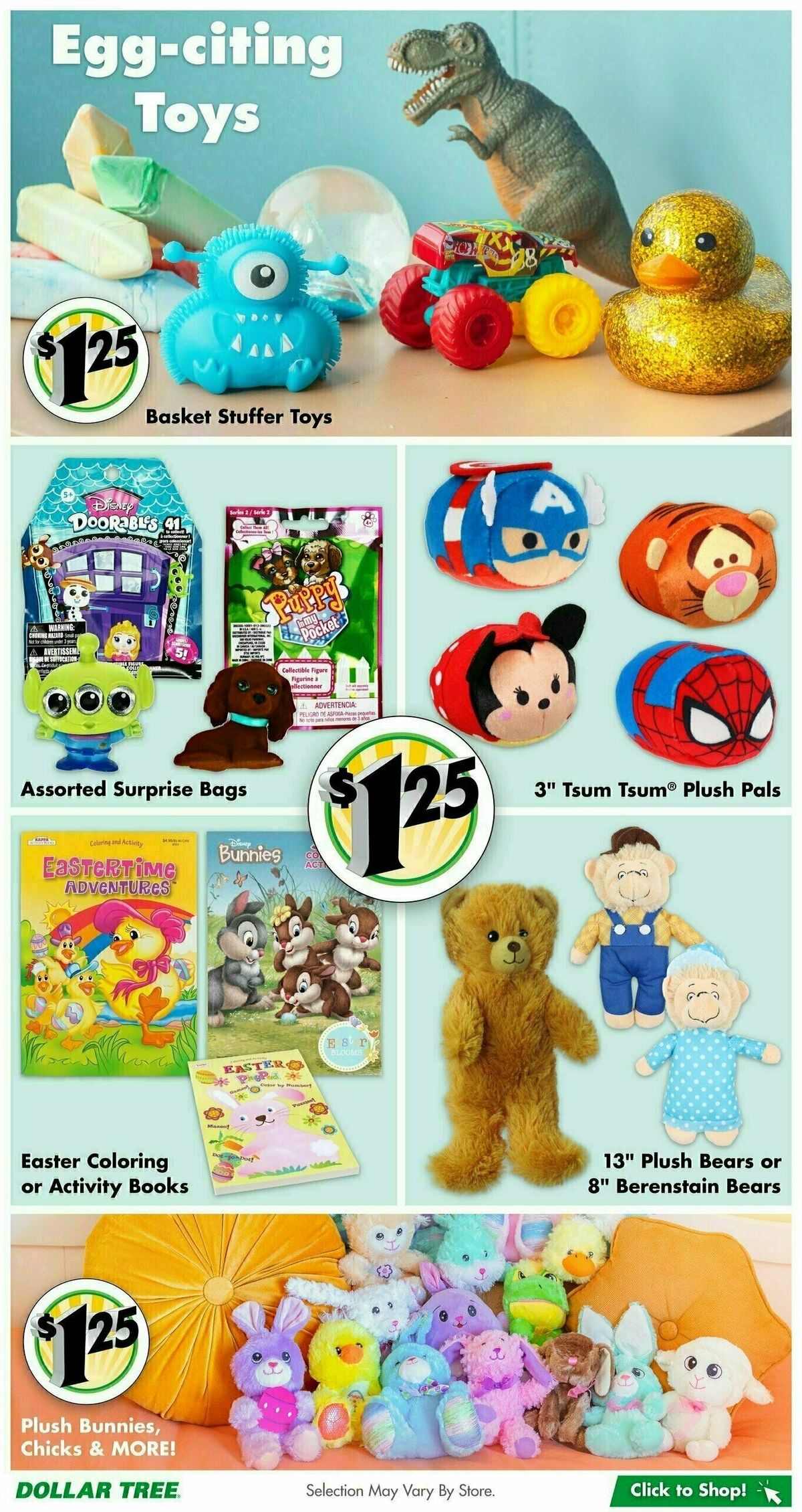 Dollar Tree Easter Weekly Ad from February 15