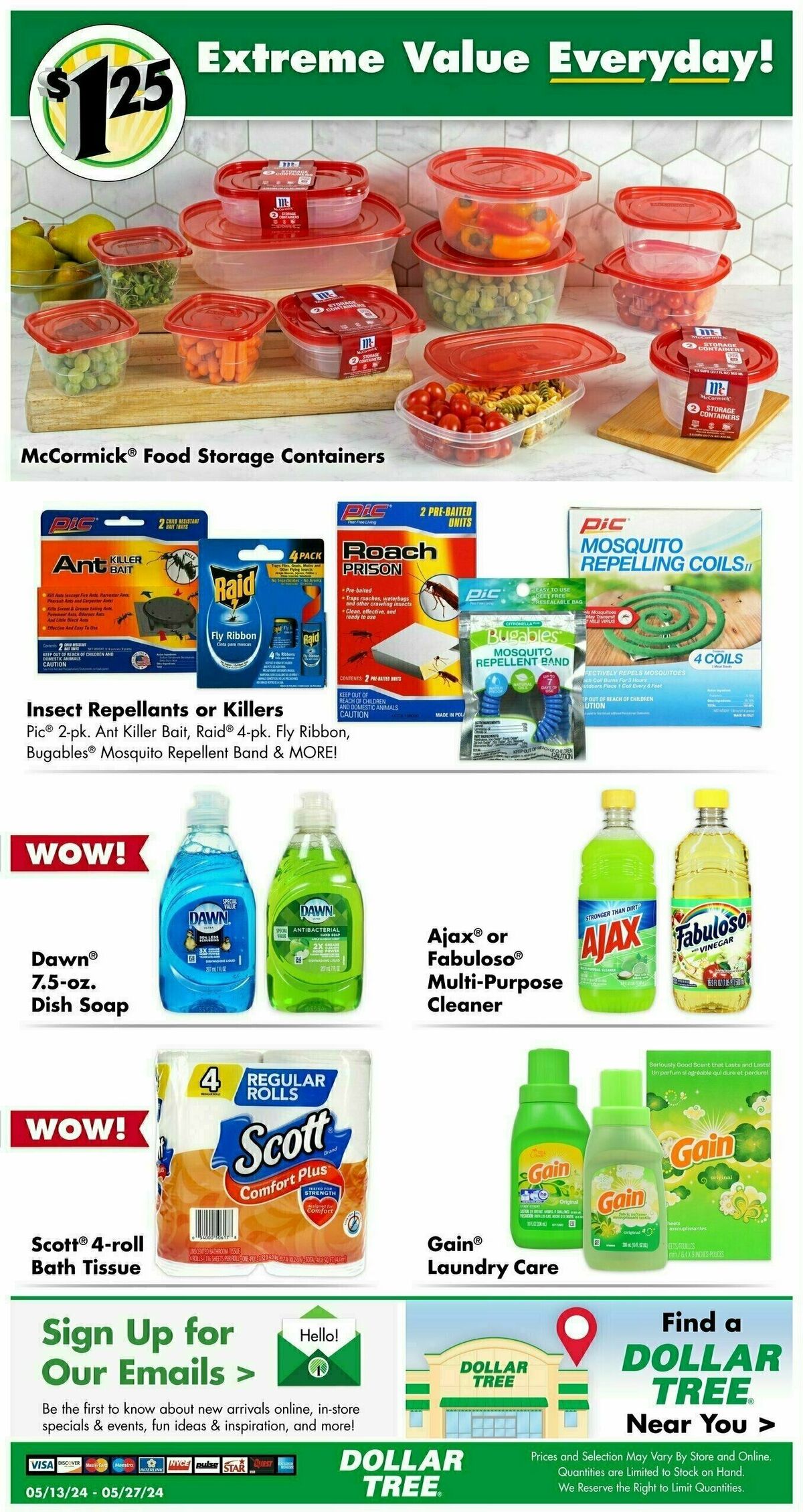 Dollar Tree Memorial Day Weekly Ad from May 13