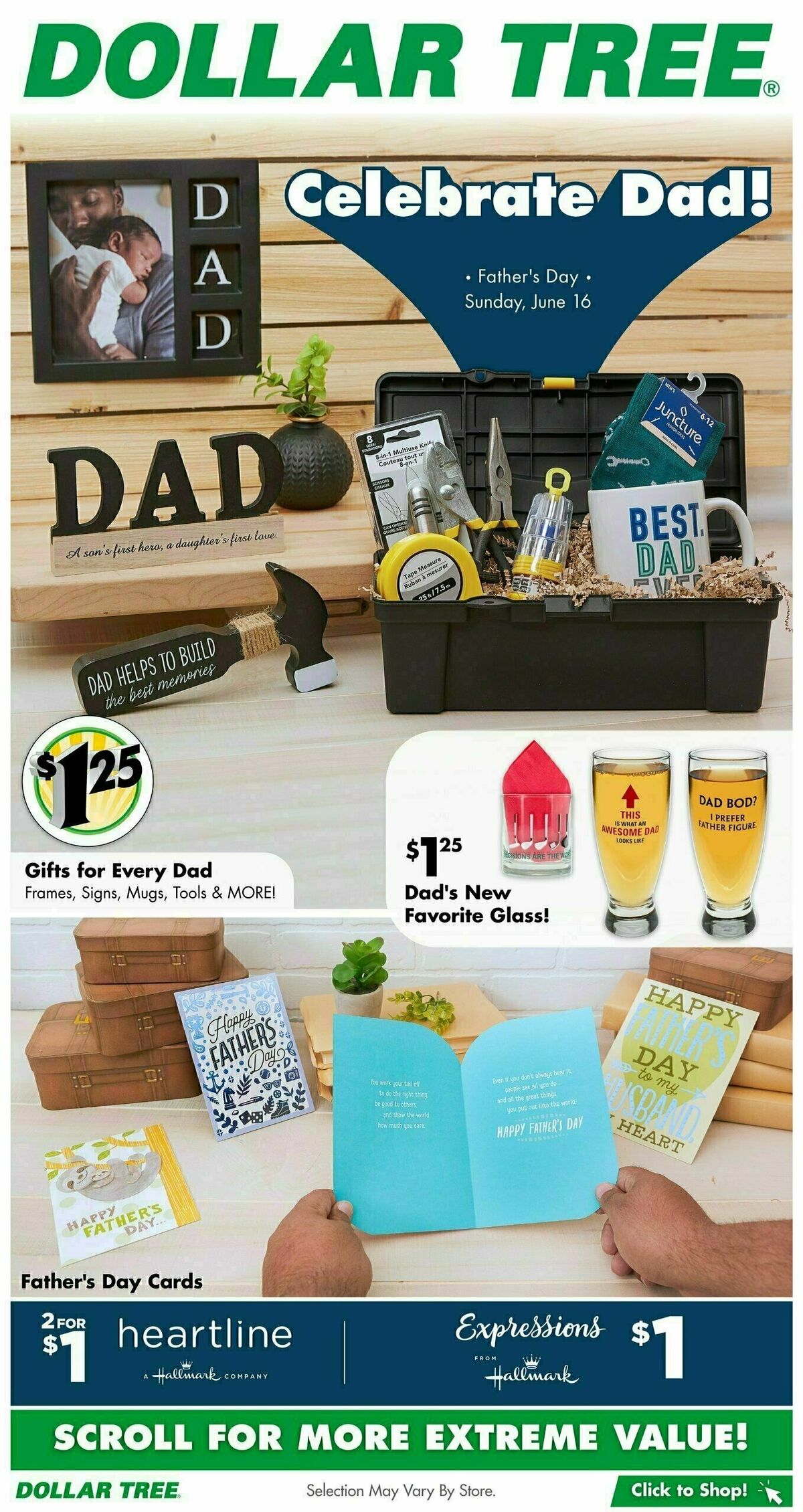 Dollar Tree Celebrate Dad! Weekly Ad from May 28