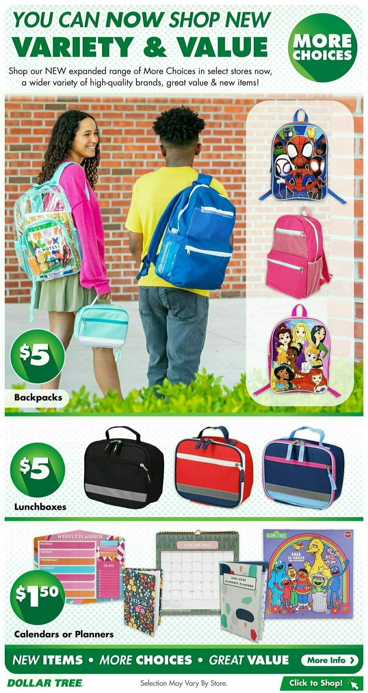 Dollar Tree Back to School Lookbook Weekly Ad from July 5