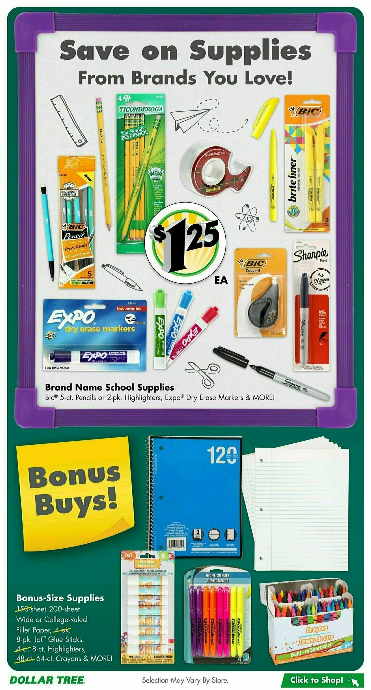 Dollar Tree Weekly Ad from July 28