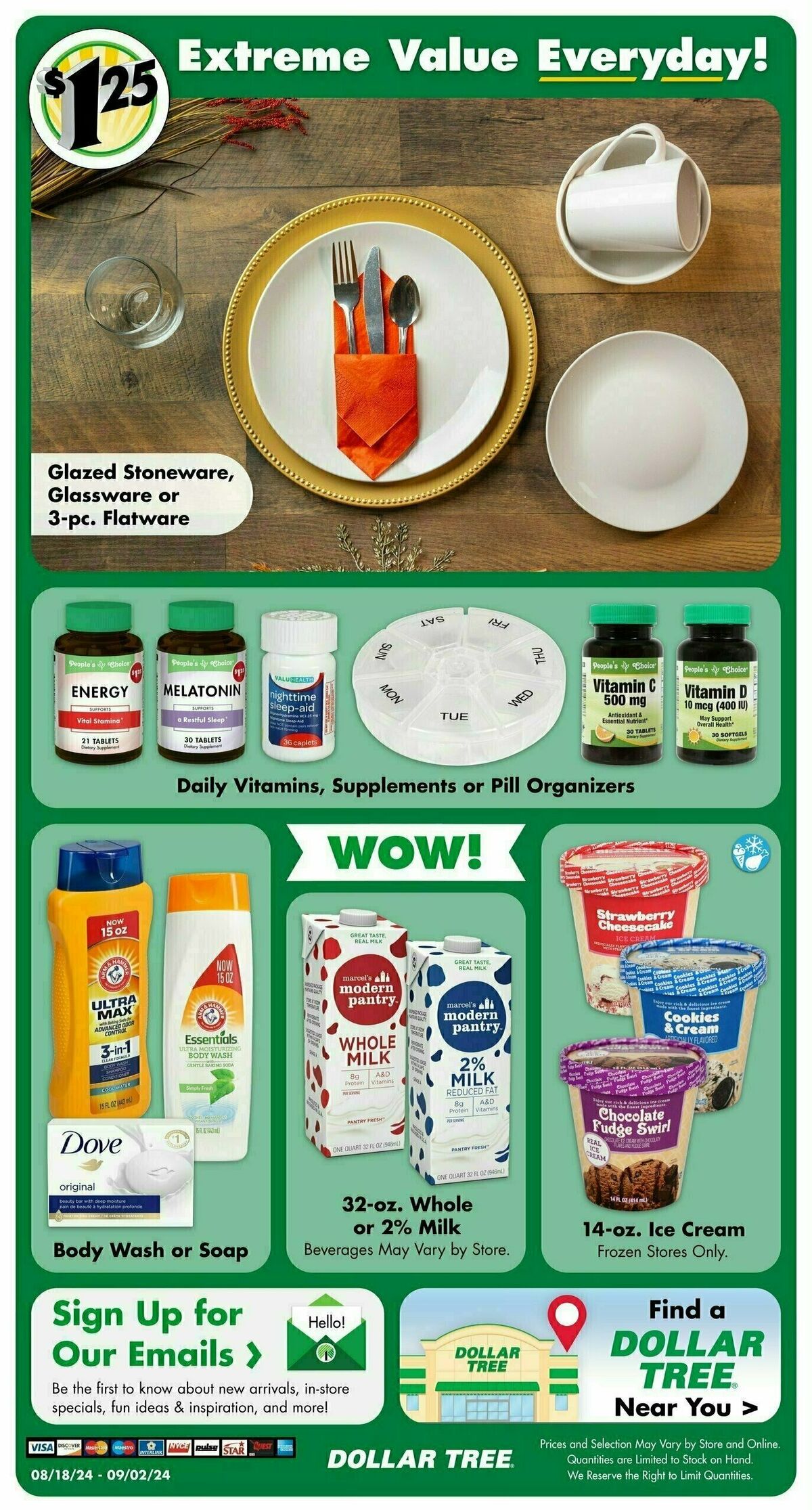 Dollar Tree Weekly Ad from August 18