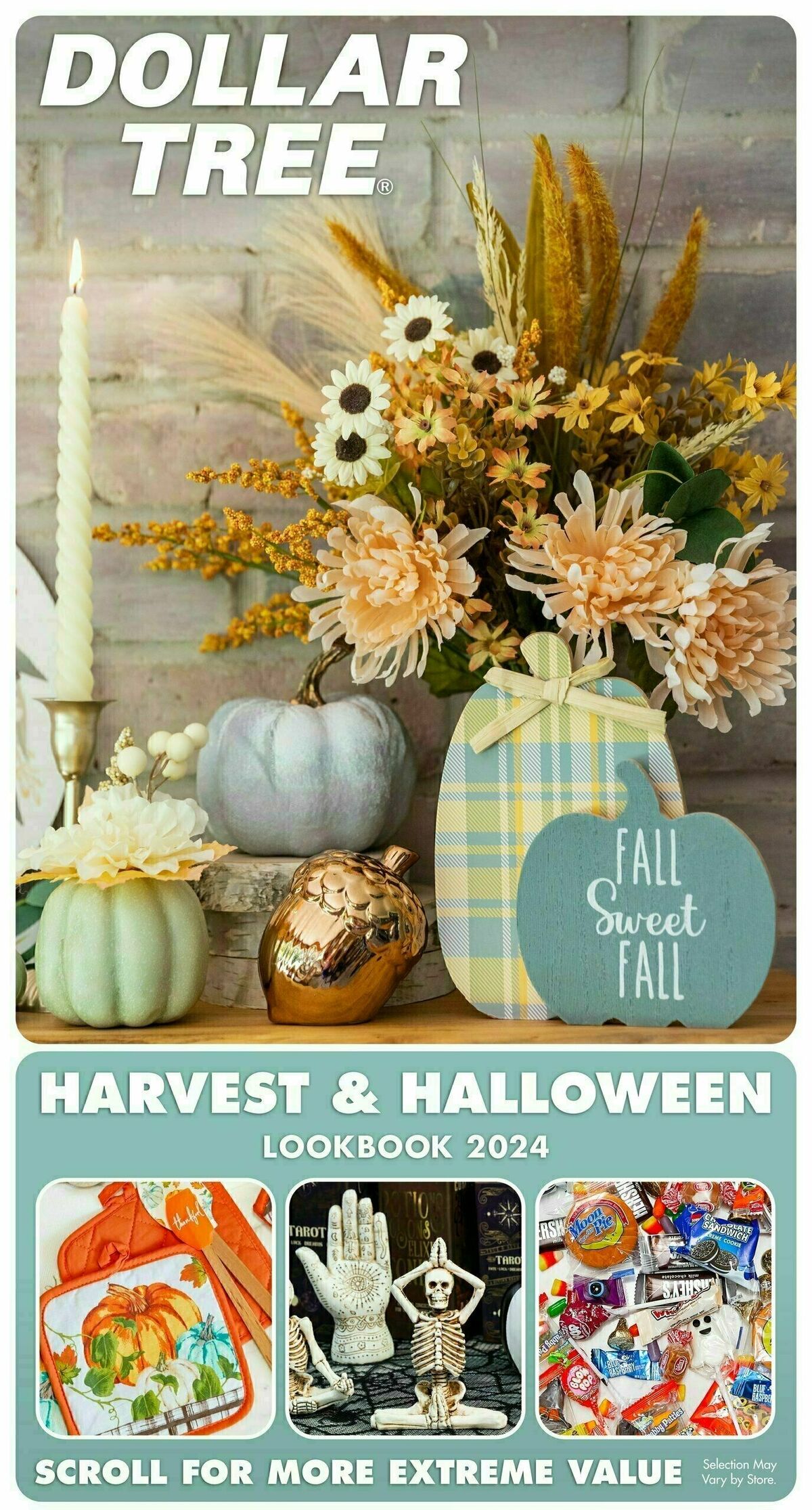 Dollar Tree Harvest & Halloween Lookbook 2024 Weekly Ad from September 3