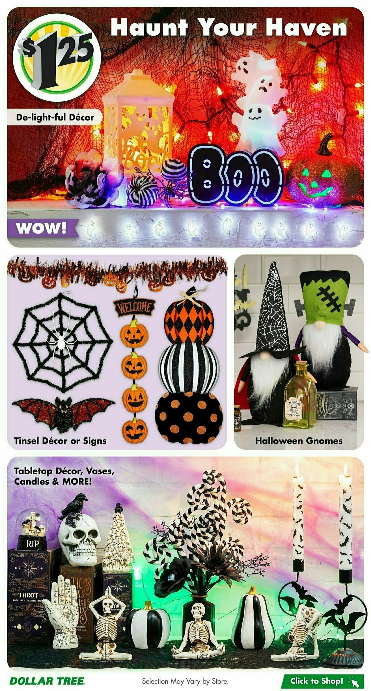 Dollar Tree Harvest & Halloween Lookbook 2024 Weekly Ad from September 3