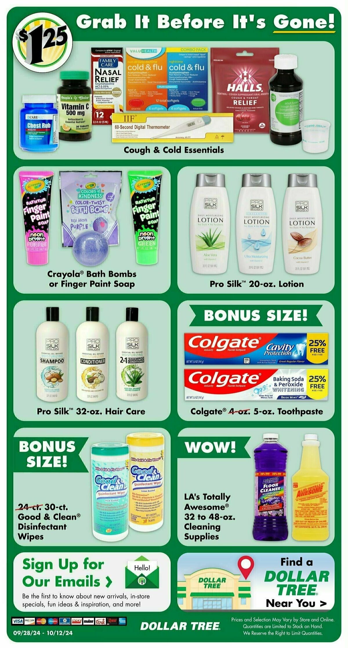 Dollar Tree Weekly Ad from September 28