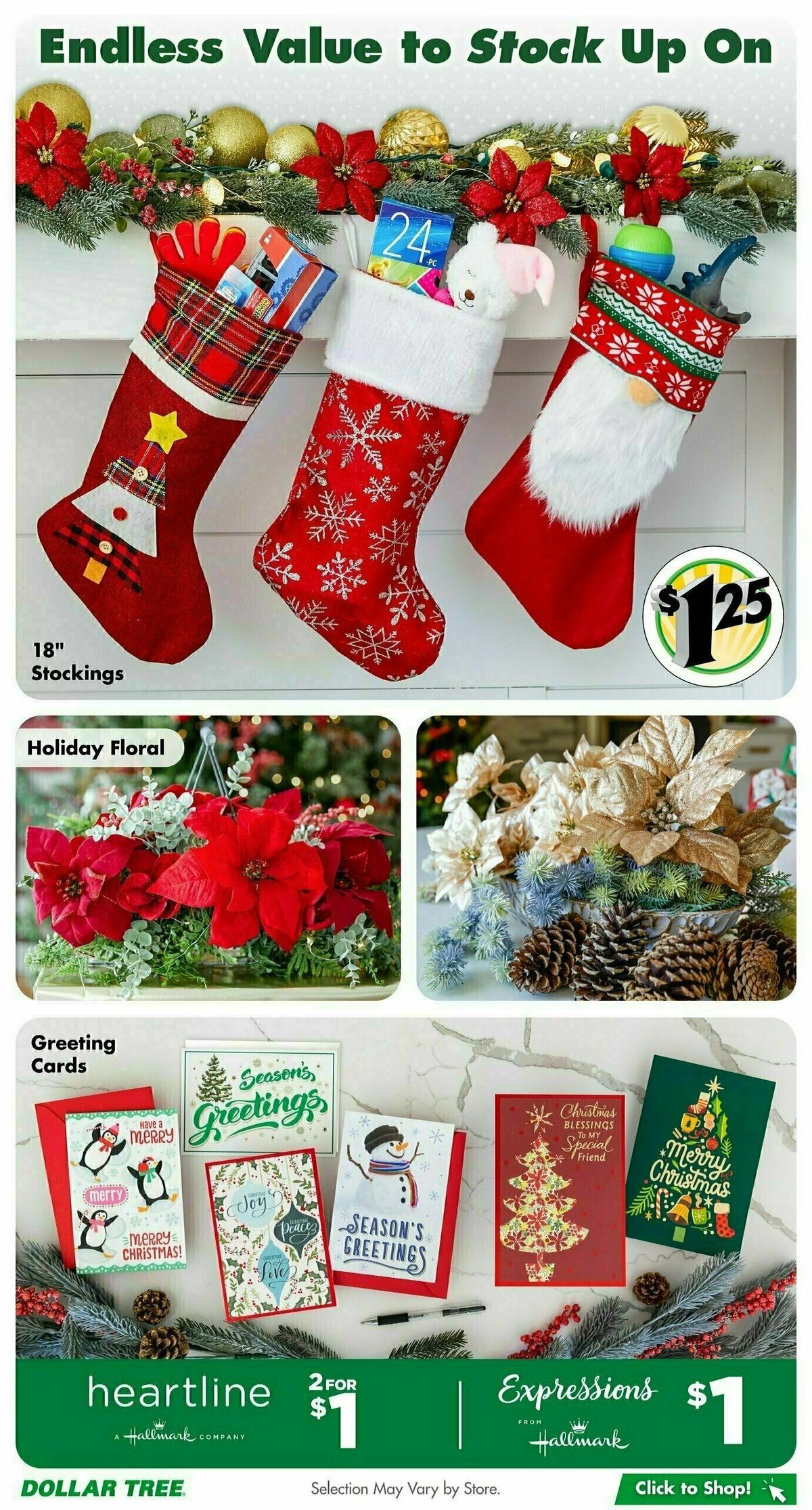 Dollar Tree Holiday Lookbook Weekly Ad from November 1