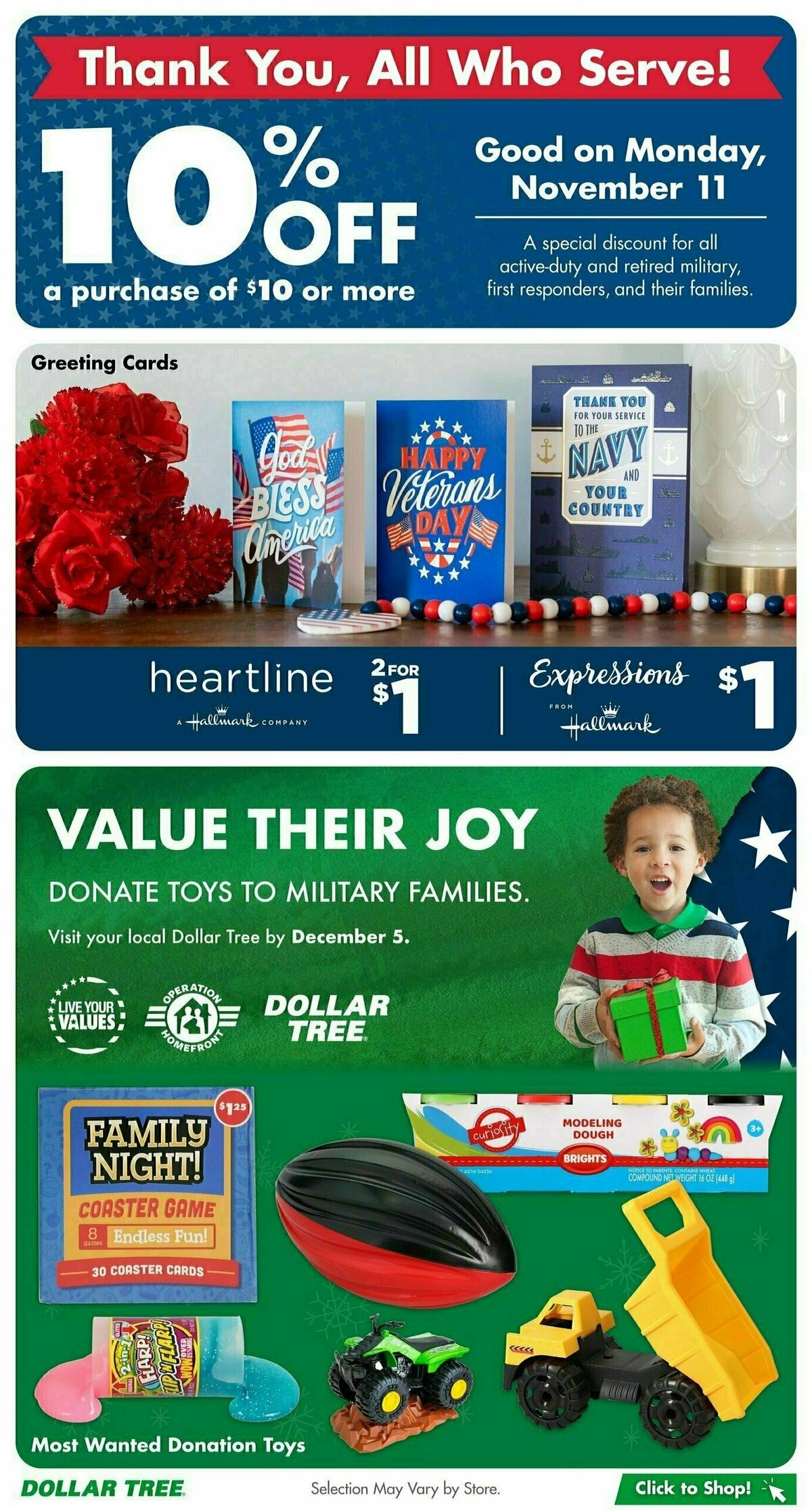 Dollar Tree Holiday Lookbook Weekly Ad from November 1