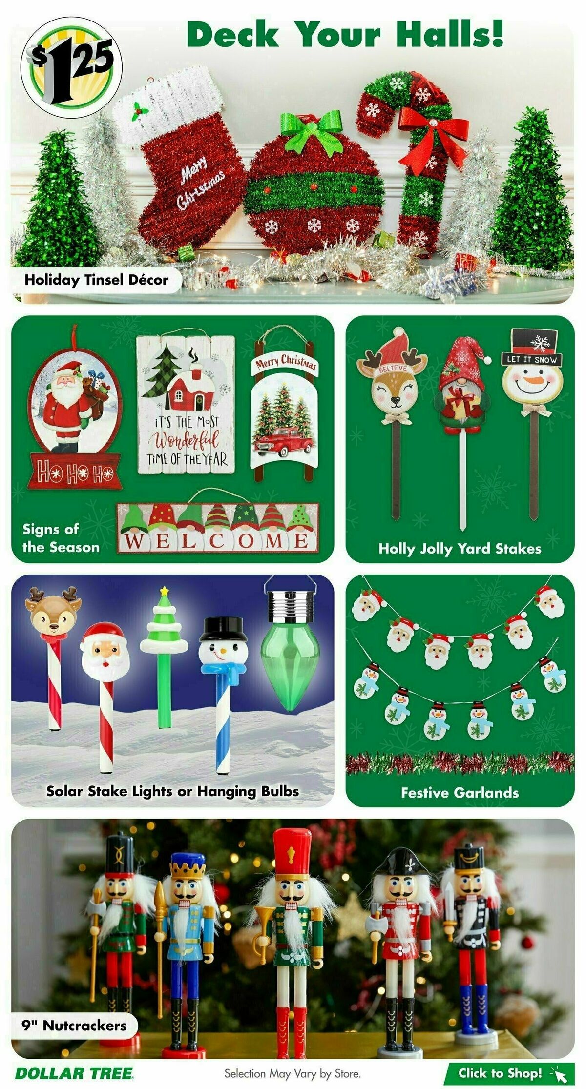 Dollar Tree Holiday Lookbook Weekly Ad from November 1