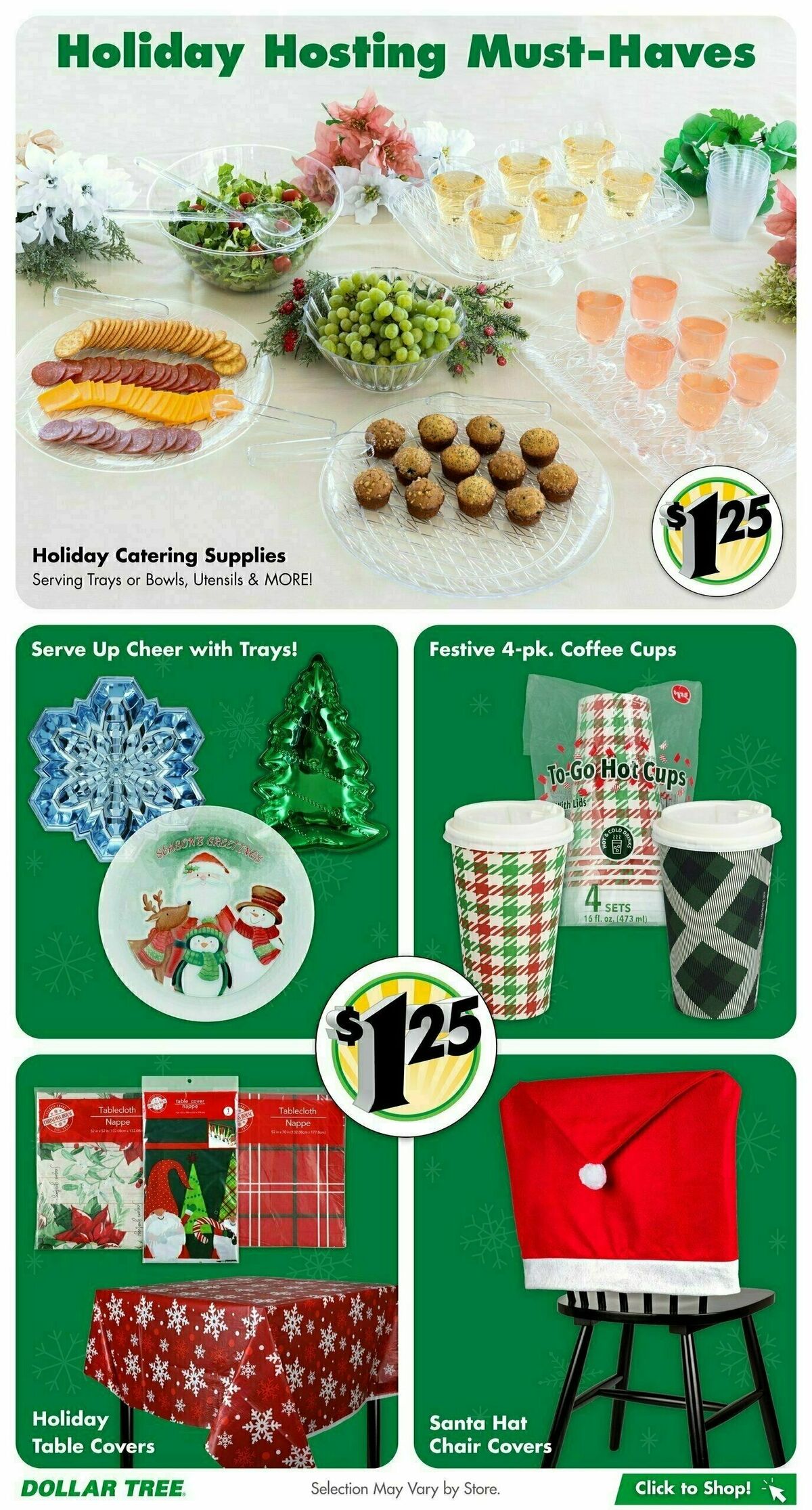 Dollar Tree Holiday Lookbook Weekly Ad from November 1