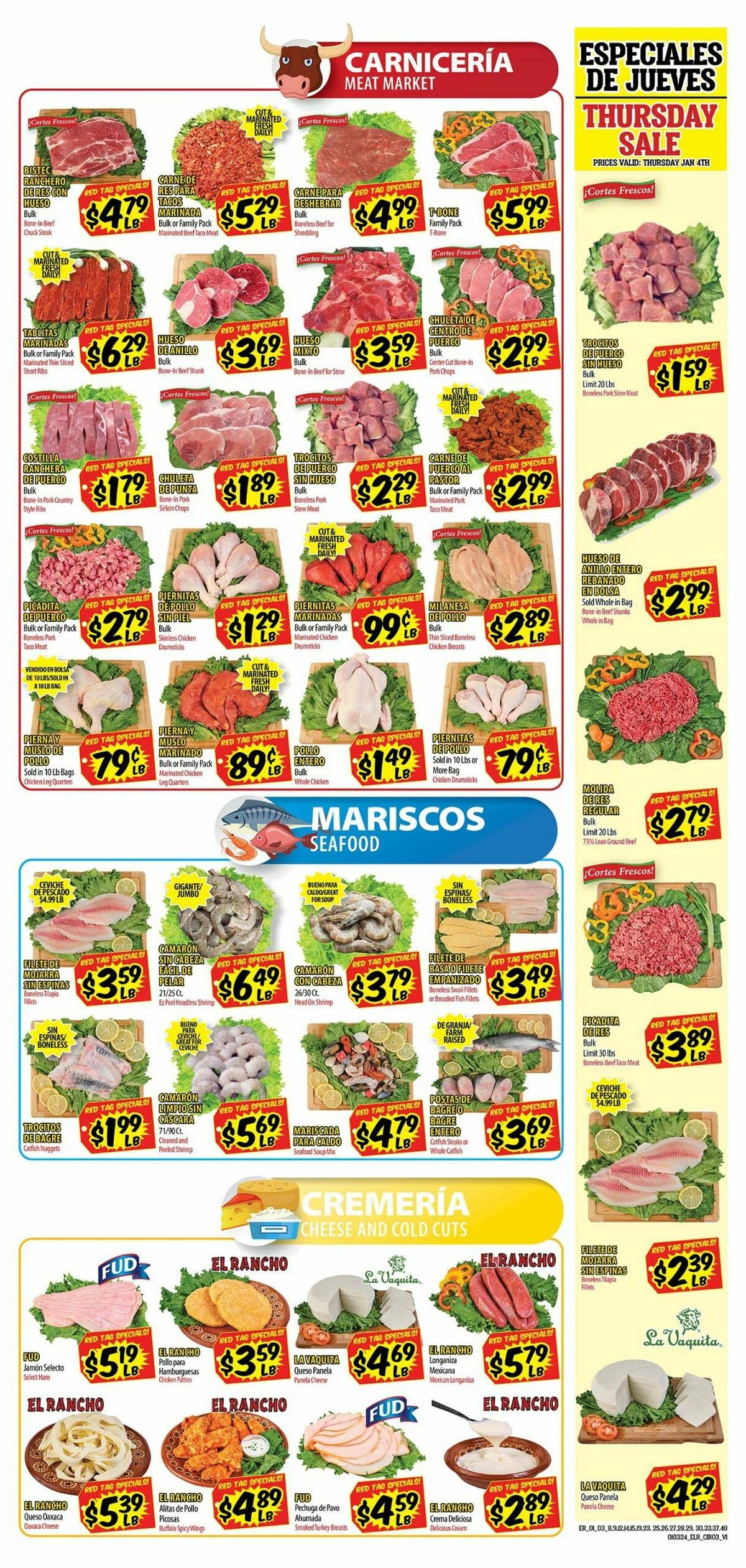 El Rancho Weekly Ad from January 3