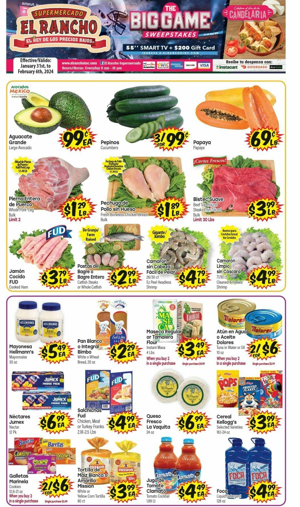 El Rancho Weekly Ad from January 31