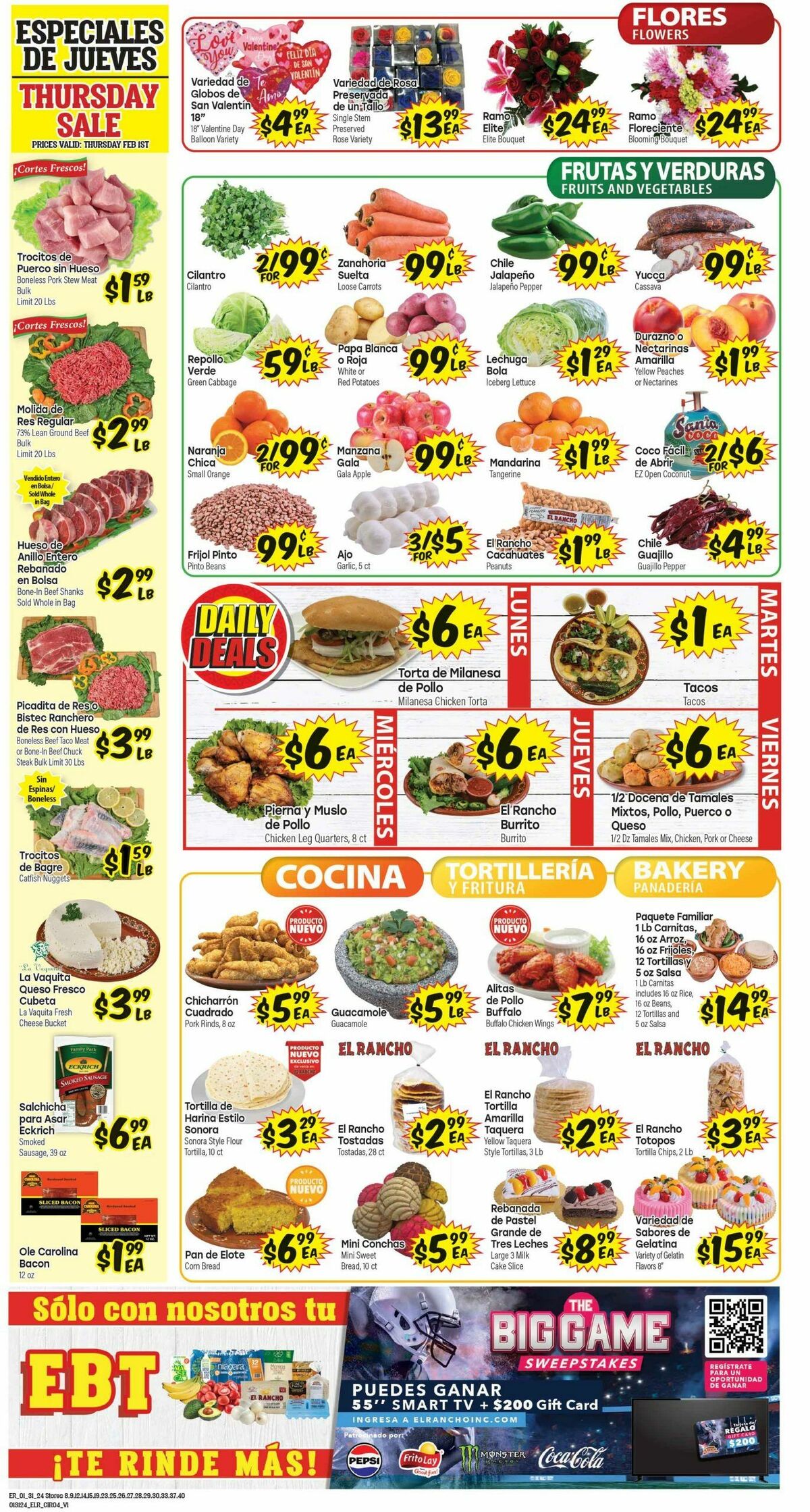 El Rancho Weekly Ad from January 31