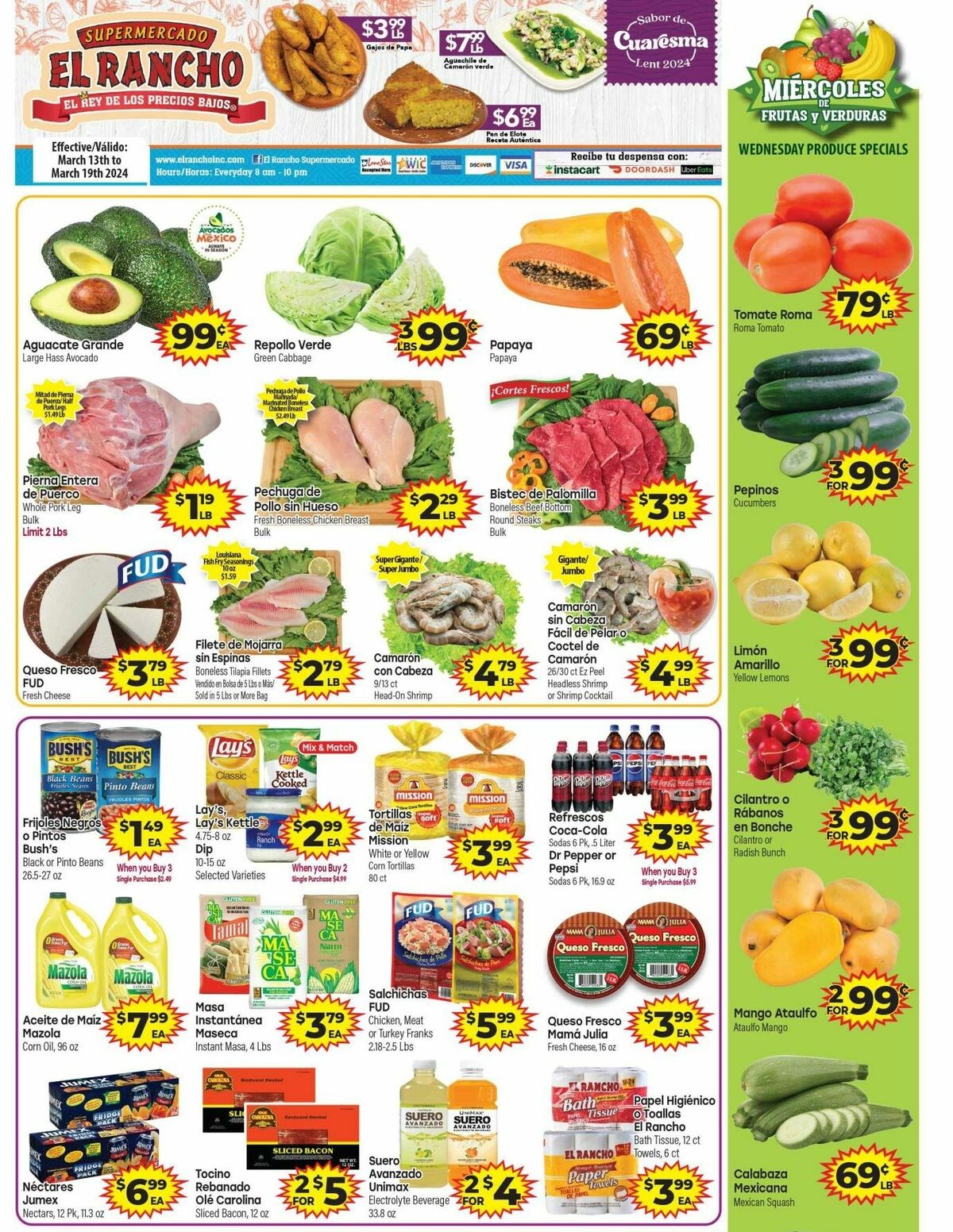 El Rancho Weekly Ad from March 13