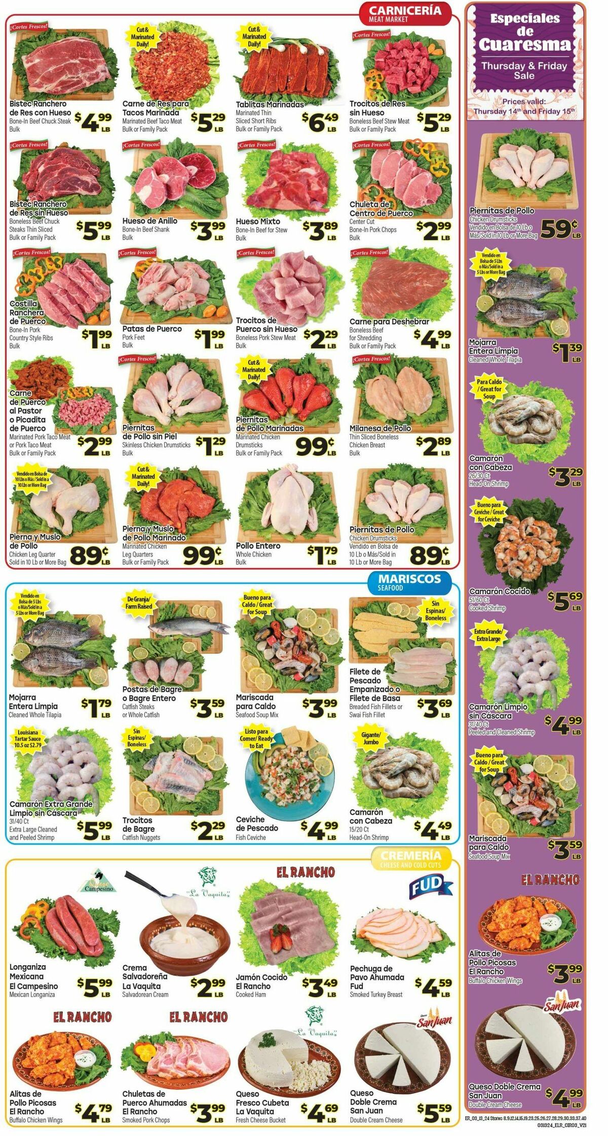 El Rancho Weekly Ad from March 13