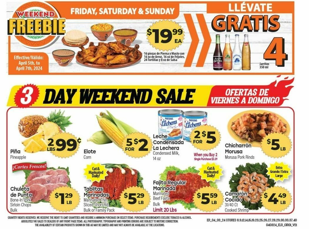 El Rancho Weekly Ad from April 3