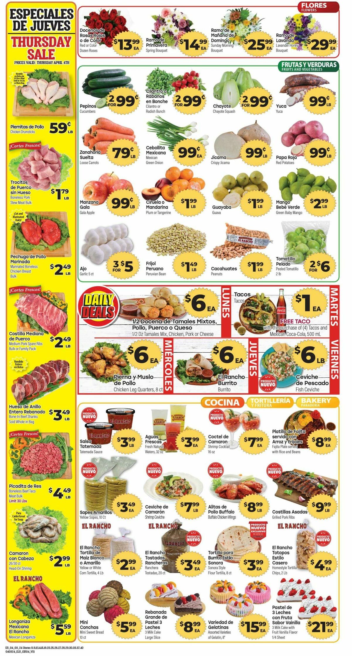 El Rancho Weekly Ad from April 3