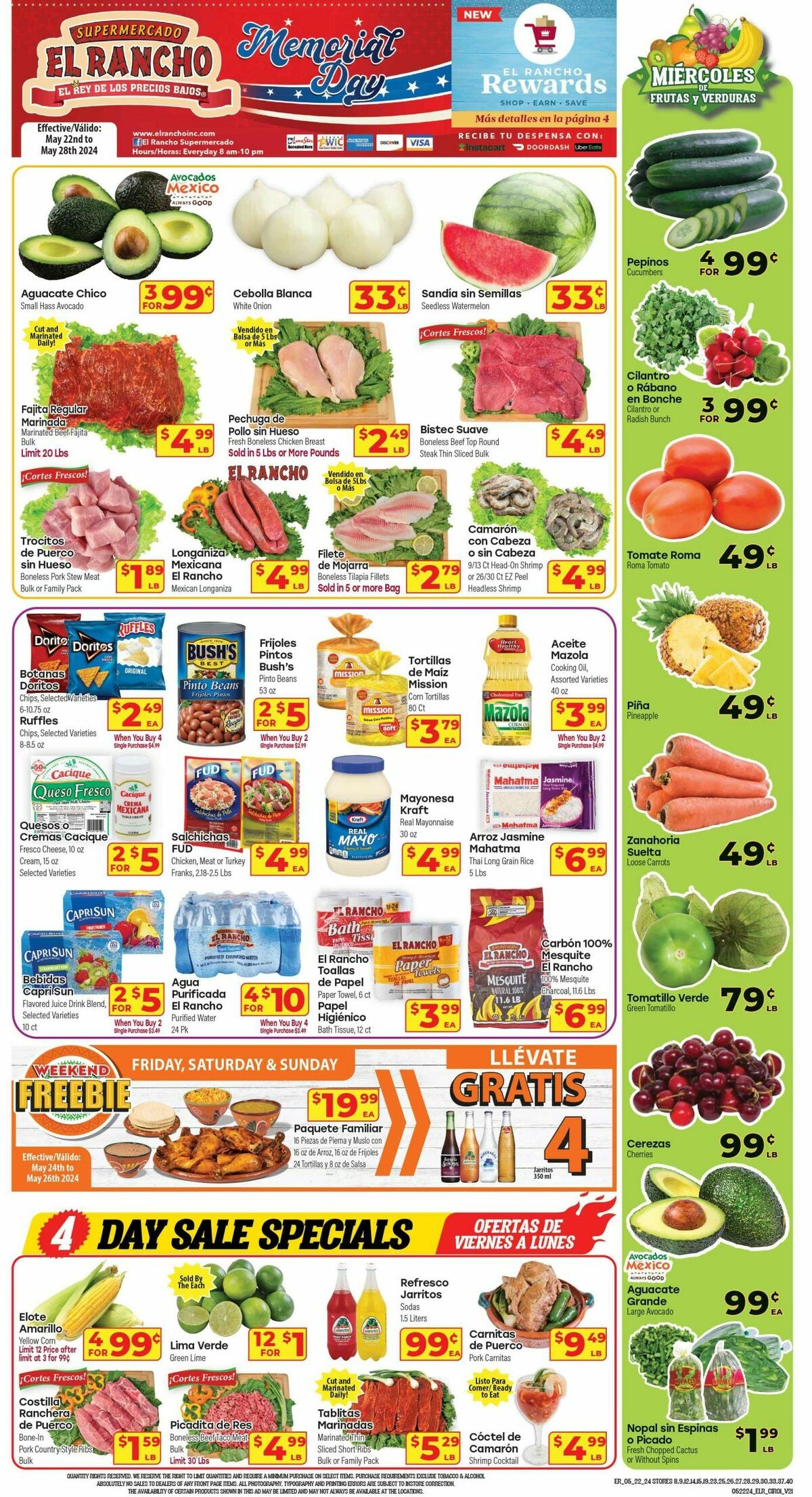 El Rancho Weekly Ad from May 22