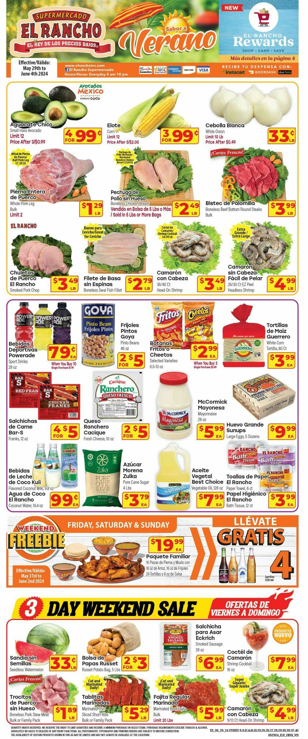 El Rancho Weekly Ad from May 29