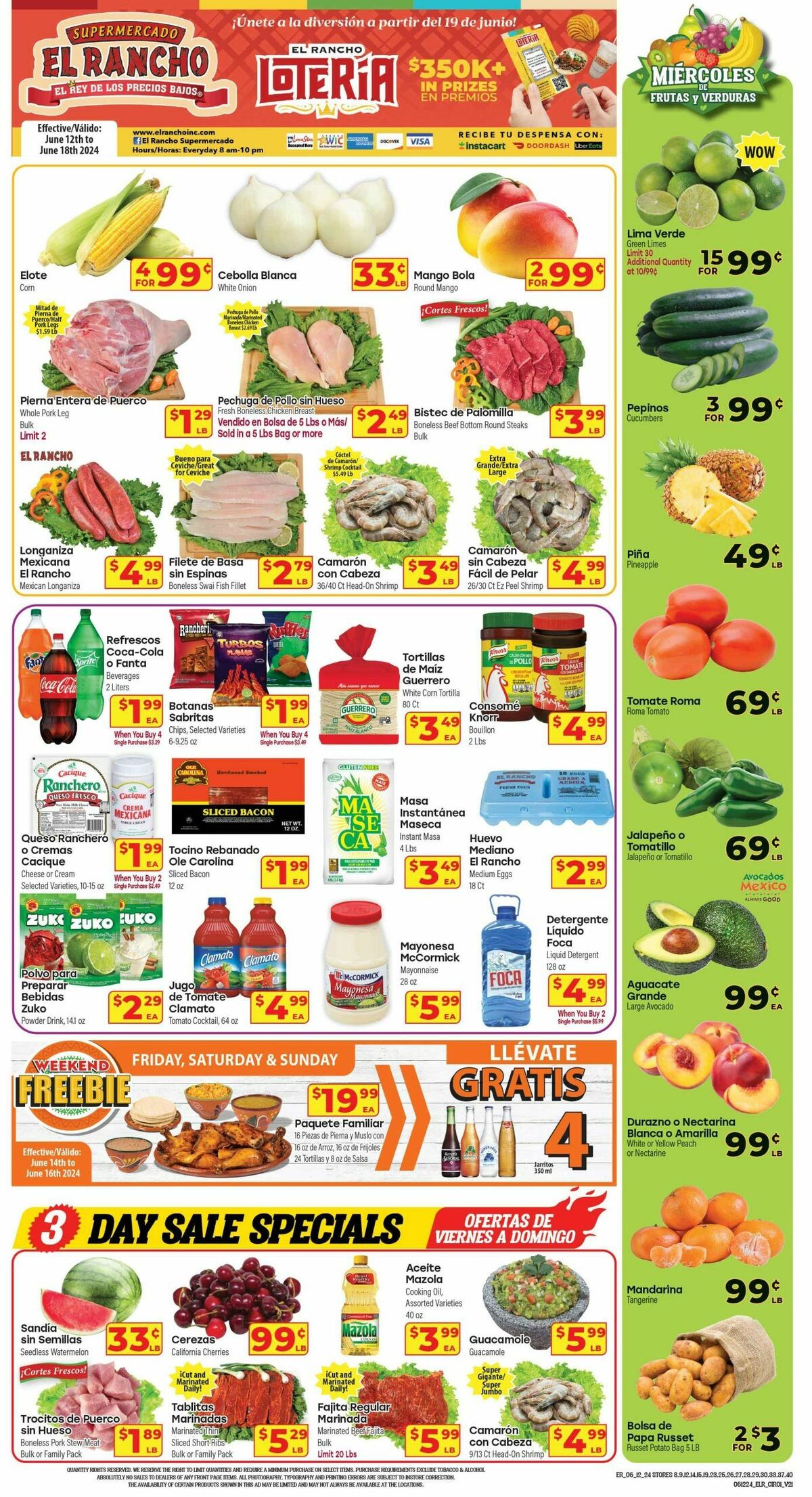 El Rancho Weekly Ad from June 12