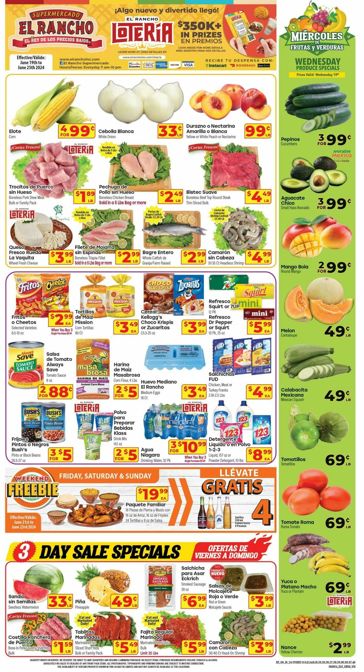 El Rancho Weekly Ad from June 19