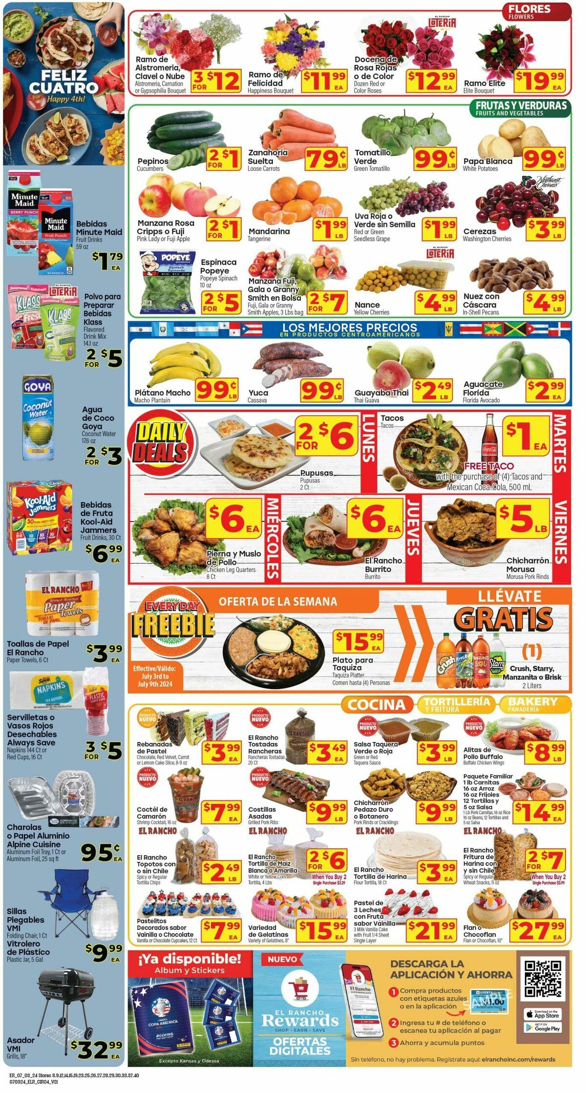 El Rancho Weekly Ad from July 3